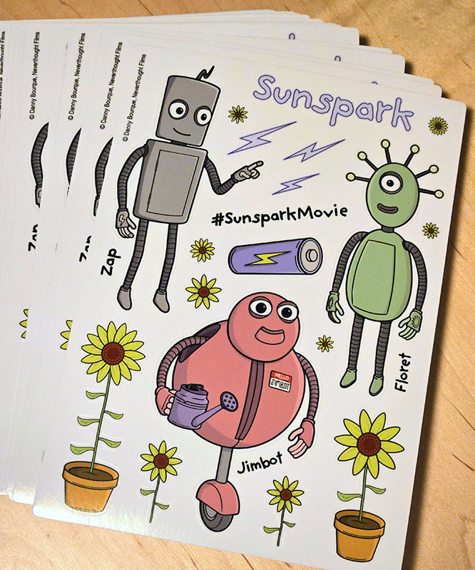 Sunspark sticker sheet